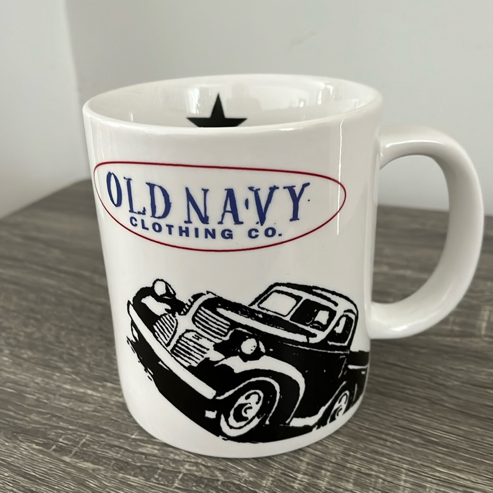 Vintage⭐️ Old Navy stoneware mug from 1990s; previously owned/ used